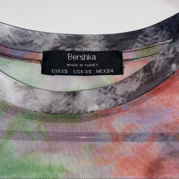 Muti-Colour Sheer Long Sleeve Top - Picture 5 of 5